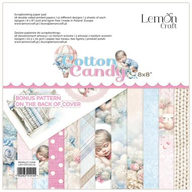 Paberiplokk Cotton Candy 20,3x20,3cm, 18 kahepoolset lehte + boonusleht, 250gsm